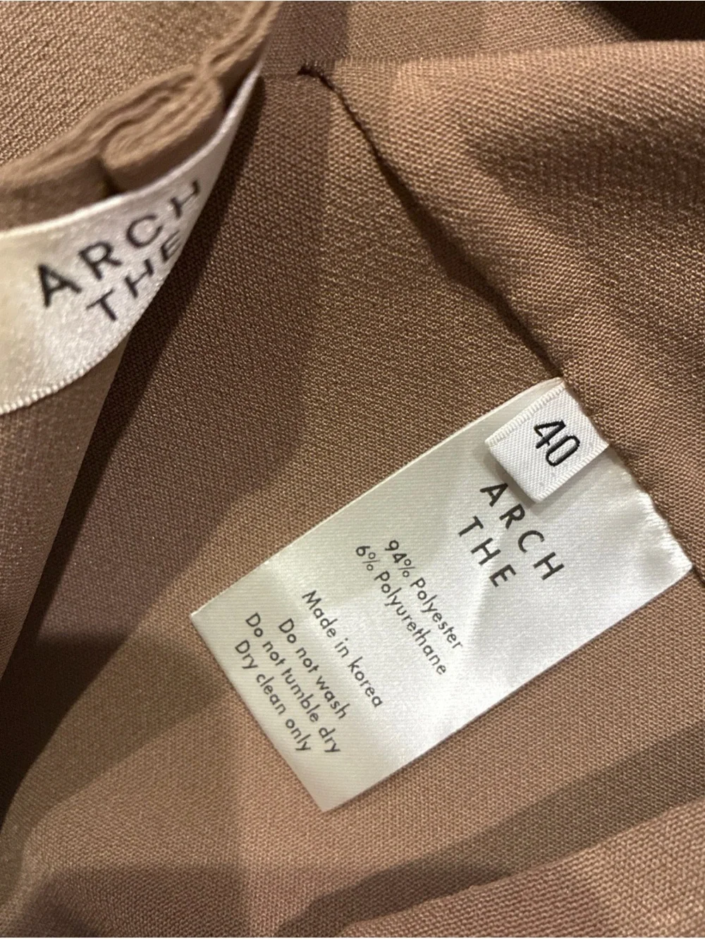 New! ARCH THE Taupe Tan Long Midi column Skirt CBK Quiet Luxury 40 / M $595